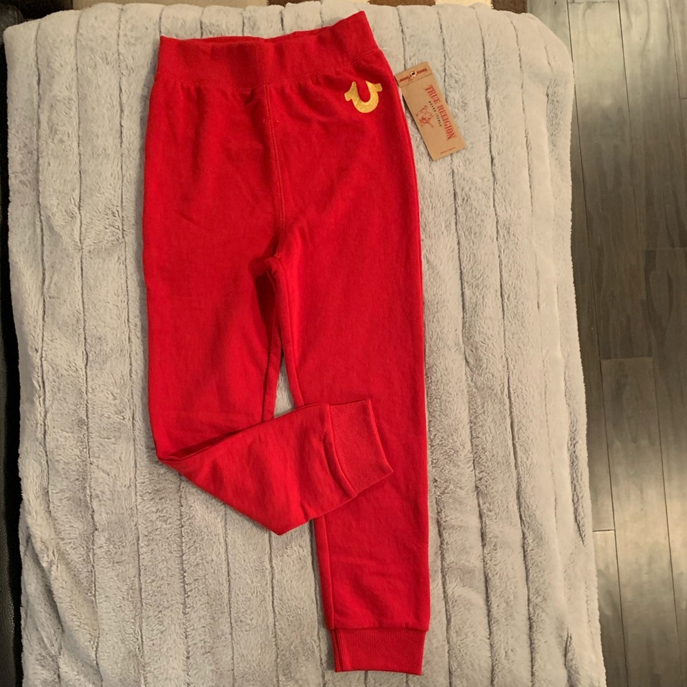 NWT- True Religion joggers- kids